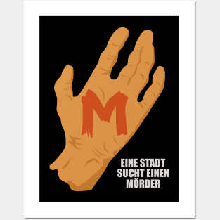 The Mark of M: Tribute to Fritz Lang's Masterpiece - Iconic Hand Design Posters and Art